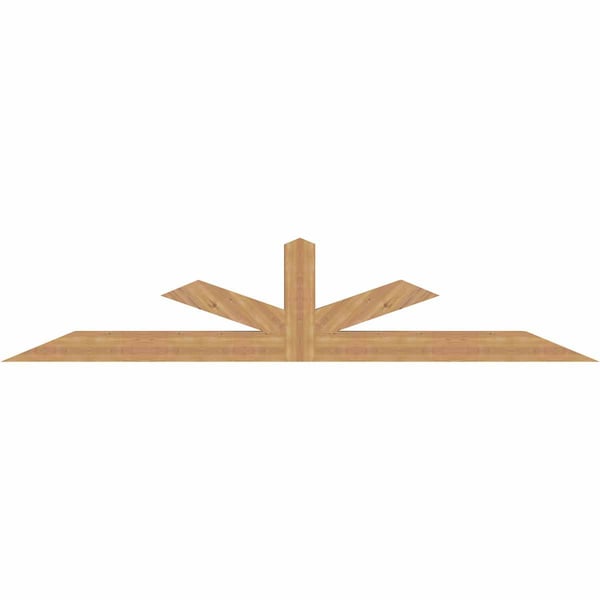 Ekena Millwork Saratoga Timber Gable Bracket, Western Red Cedar, 108"W x 22"H x 5 1/2"D x 5 1/2"F, 5/12 Pitch GBW108X22X0606SAR00SWR - main